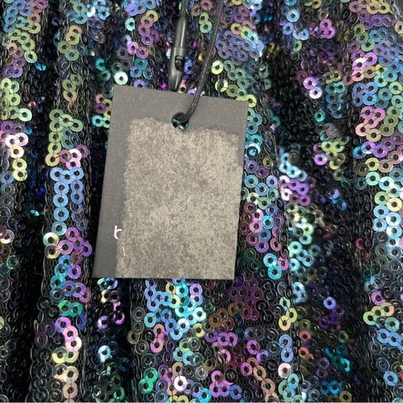 Le Gali Sequin Halter Knee Length Dress NWT - Picture 9 of 9